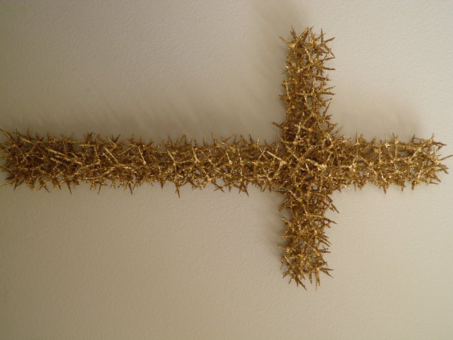 Robert Haifley  'Gold Over Sin', created in 2015, Original Sculpture Wood.