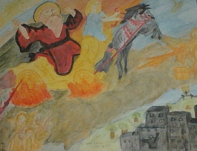 Themis Koutras  'Elias', created in 2019, Original Watercolor.