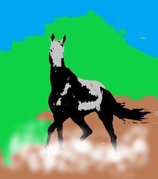 Themis Koutras: 'horse 3', 2020 Computer Art, Animals. welcome to my art studioThese are art done in computer art sold in prints over the net by e mail at a cheep price al for you. ...