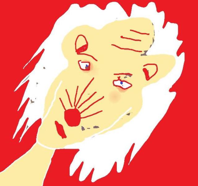 Artist Themis Koutras. 'Lioness Woman' Artwork Image, Created in 2019, Original Book. #art #artist