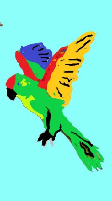 Artist Themis Koutras. 'Parrots 1' Artwork Image, Created in 2020, Original Book. #art #artist