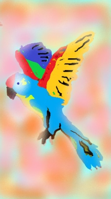 Artist Themis Koutras. 'Parrots 11' Artwork Image, Created in 2020, Original Book. #art #artist