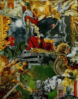Andrew Mclaughlin: 'Iscariot Showers and the Second Coming of the Last Supper', 2011 Collage, Surrealism. 