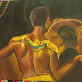 Christiansen Pat: 'King of the Wind', 2011 Oil Painting, Ethnic. Artist Description:  Horse, man, emotive, cultural,  ...