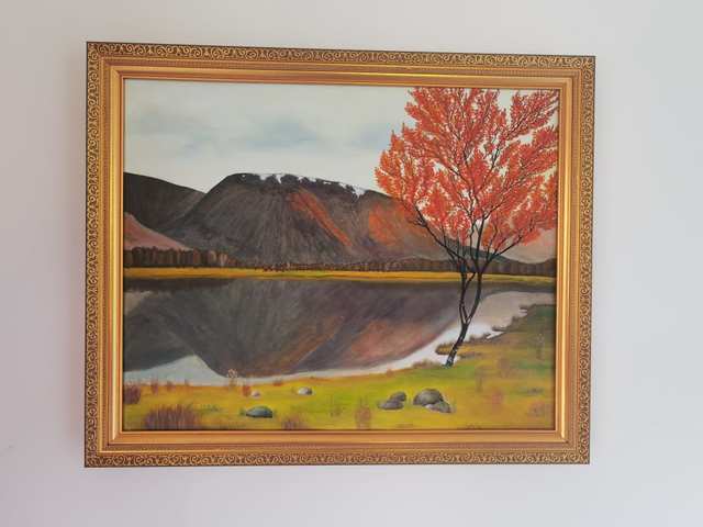 Artist Tihomir  Vachev. 'Autumn' Artwork Image, Created in 2020, Original Painting Oil. #art #artist