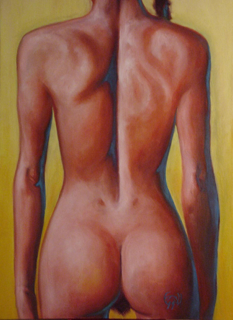 Artist Tim Ezell. 'Nude Beach' Artwork Image, Created in 1999, Original Painting Oil. #art #artist