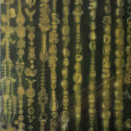 Romeo Dobrota: 'matrix binary number 3016', 2021 Oil Painting, Education. Artist Description: A Binary Matrix is a matrix in which all the elements are either 0 or 1.  It is also called Logical Matrix, Boolean Matrix, Relation Matrix, a set of numbers arranged in rows and columns so as to form a rectangular array.  The numbers are called the elements, ...