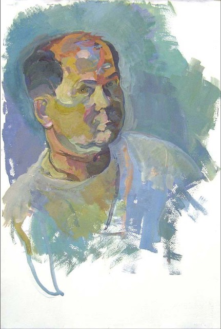 Artist Timothy King. 'Self Portrait' Artwork Image, Created in 2006, Original Pastel Oil. #art #artist
