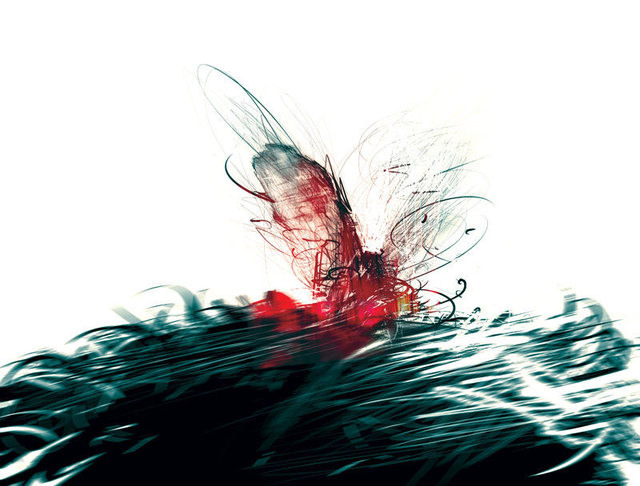 Tinko Dimov  'Butterfly', created in 2008, Original Computer Art.
