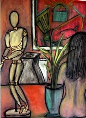 Artist Sepideh Majd. 'Red Thoughts' Artwork Image, Created in 2000, Original Painting Other. #art #artist