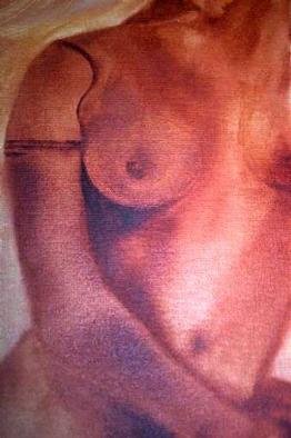 Sepideh Majd: 'arm tatoo', 1999 Oil Painting, Figurative. Oil on small canvas...