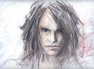 Santiago Londono: 'Criss Angel', 2006 Pencil Drawing, Portrait. 