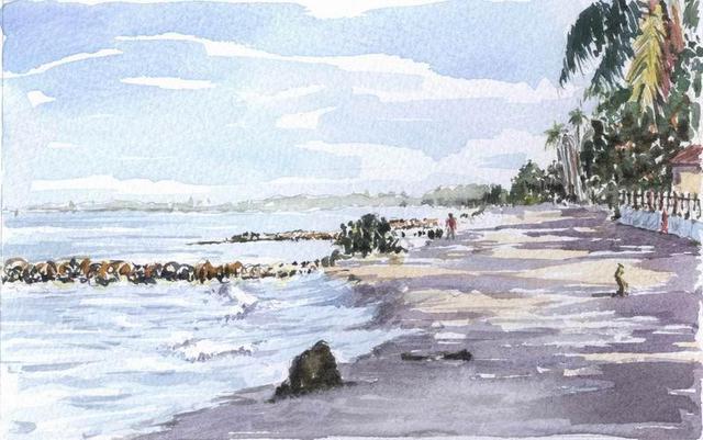 Artist Santiago Londono. 'Tolu Playa' Artwork Image, Created in 2005, Original Drawing Other. #art #artist