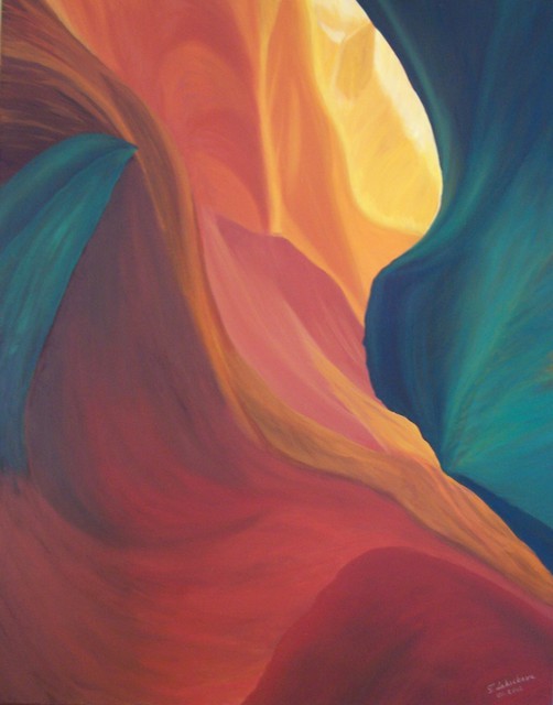 Tatyana Leksikova  'Light Flow', created in 2012, Original Painting Oil.