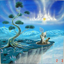 Tolga Ozkan: 'The fruit of the reality tree', 2009 Acrylic Painting, Surrealism. 