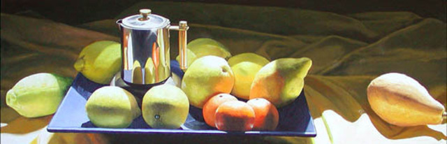 Artist Tony Masero. 'Coffee And Lemons' Artwork Image, Created in 2006, Original Painting Oil. #art #artist