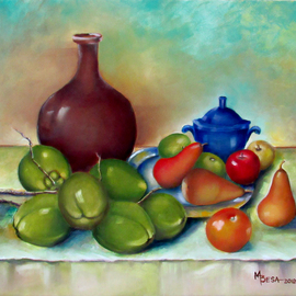 ensemble of coconut and fruits By Miriam Besa