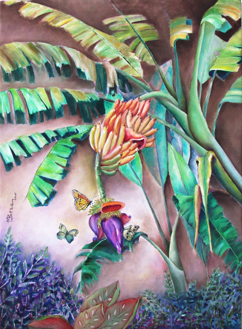 Artist Miriam Besa. 'Lakatan Banana' Artwork Image, Created in 2019, Original Collage. #art #artist