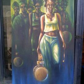 Ajayi Tope Artwork Who we are, 2015 Oil Painting, Culture