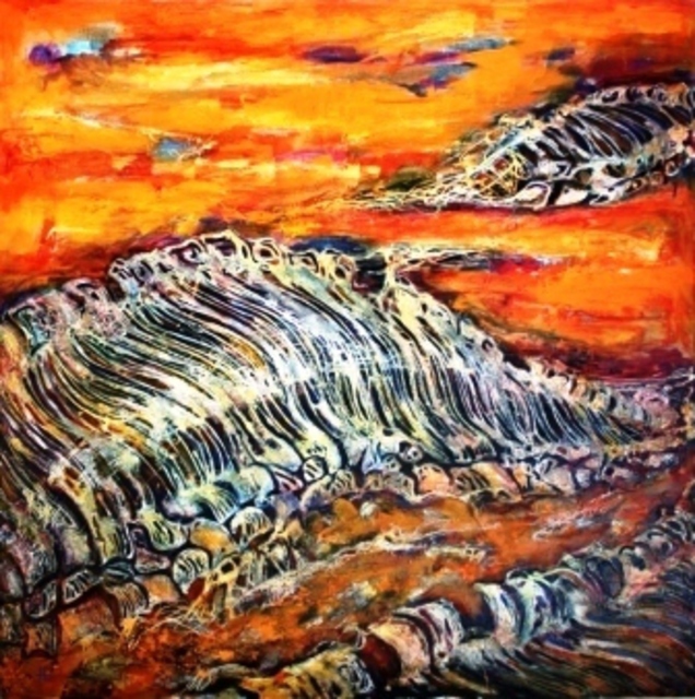 Artist Traian Stefan Boicescu. 'Erosion' Artwork Image, Created in 2009, Original Painting Oil. #art #artist