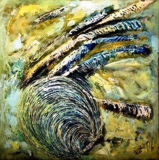 Traian Stefan Boicescu: 'Molluscs', 2009 Oil Painting, Abstract.  Painting; Technique: oil / canvas, 100x100cm      ...