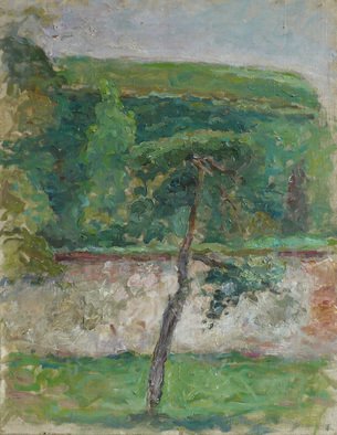 Marza Traian: 'pine', 2009 Oil Painting, Figurative.   landscape   ...