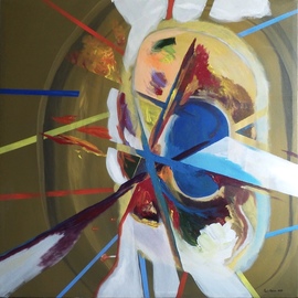 Paulo Medina: 'Spiritual combat', 2020 Acrylic Painting, Religious. Artist Description: Abstract painting ...