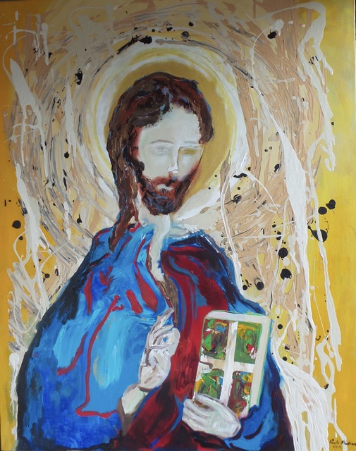 Paulo Medina  'Christ Blessing', created in 2018, Original Digital Print.