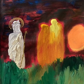 Paulo Medina: 'emmaus', 2022 Acrylic Painting, Religious. Artist Description: Lk 24, 13- 35...
