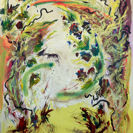 Paulo Medina: 'mysterious path', 2022 Acrylic Painting, Expressionism. Artist Description: sendero, path, flores...