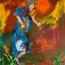 Paulo Medina: 'the sower', 2022 Acrylic Painting, Religious. Artist Description: Siembra a tiempo y destiempo ...