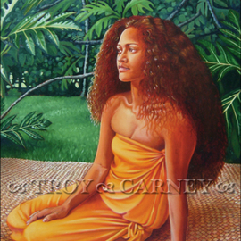 Troy Carney: 'Pualani', 2008 Oil Painting, Ethnic. Artist Description:   16. 0 ...