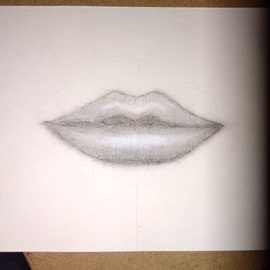 Lahoma Grant: 'lips', 2022 Pencil Drawing, Life. Artist Description: Realistic lips...
