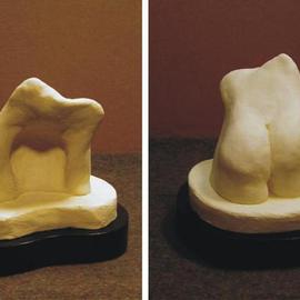 Terry Mollo: 'Pelvis Model', 2001 Ceramic Sculpture, Figurative. Artist Description: This stoneware piece is the original maquette for the marble pelvis above....
