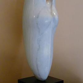 Terry Mollo: 'Shell With Pearl', 2023 Stone Sculpture, Sea Life. Artist Description: SIDE- REAR VIEW. ...