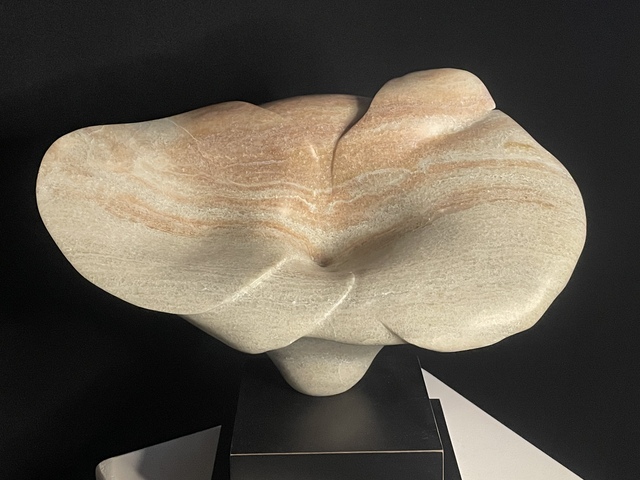 Artist Terry Mollo. 'Stone Flower' Artwork Image, Created in 2023, Original Ceramics Other. #art #artist