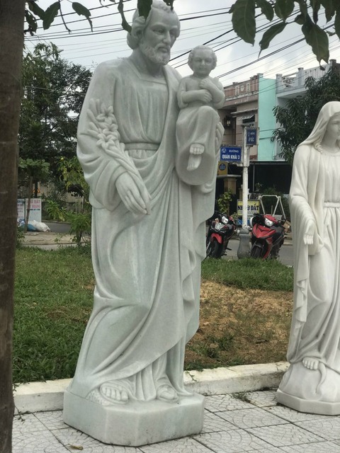 Artist Tuan Anh. 'Stone Sculpt Christian' Artwork Image, Created in 2022, Original Sculpture Mixed. #art #artist
