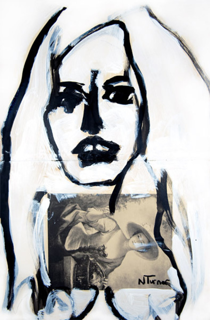 Neal Turner  'Brigitte Bardot', created in 2011, Original Painting Ink.