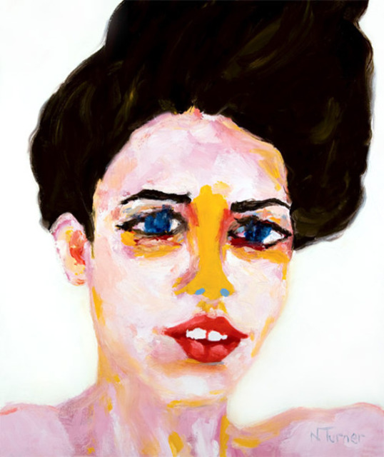 Artist Neal Turner. 'Marianne' Artwork Image, Created in 2011, Original Painting Ink. #art #artist