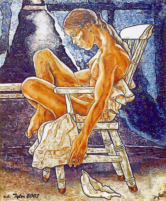 Artist B.w. Tyler. 'THE OUTSIDE LIGHT' Artwork Image, Created in 1996, Original Painting Oil. #art #artist