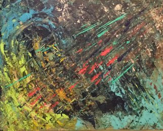 Susan Cantor-uccelleti: 'Hidden Perception', 2014 Acrylic Painting, Abstract.  Textured painting with lots of movement. . . Original painting with no copies made. Signed and dated on the back. ...