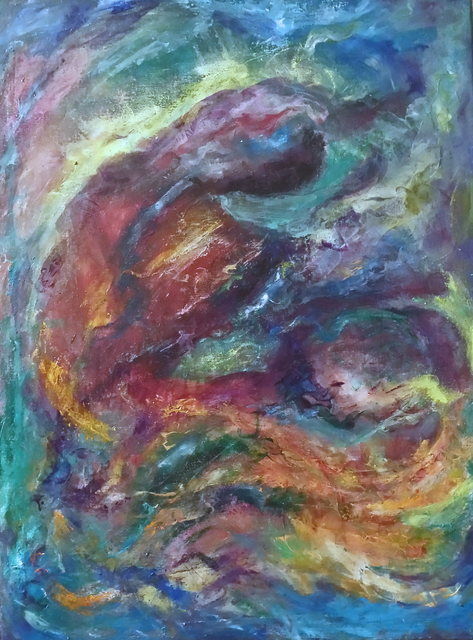 Susan Cantor-Uccelleti  'Birth', created in 2017, Original Painting Acrylic.