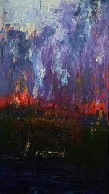 Susan Cantor-uccelleti: 'twilight', 2017 Acrylic Painting, Abstract. original artwork, on canvas, textured...
