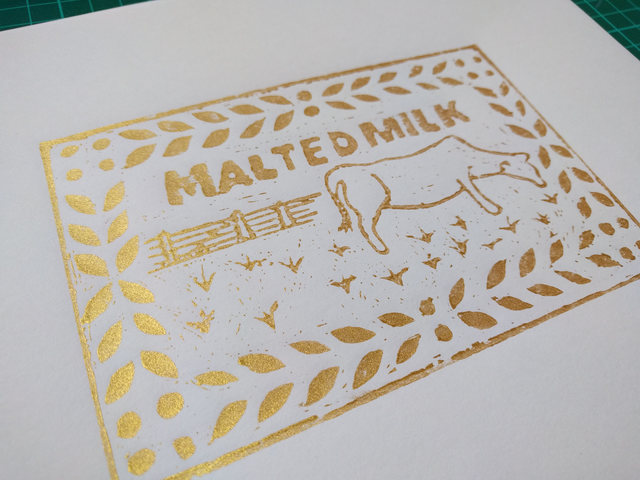 Nicola Barnes  'Malted Milk', created in 2017, Original Printmaking Other.