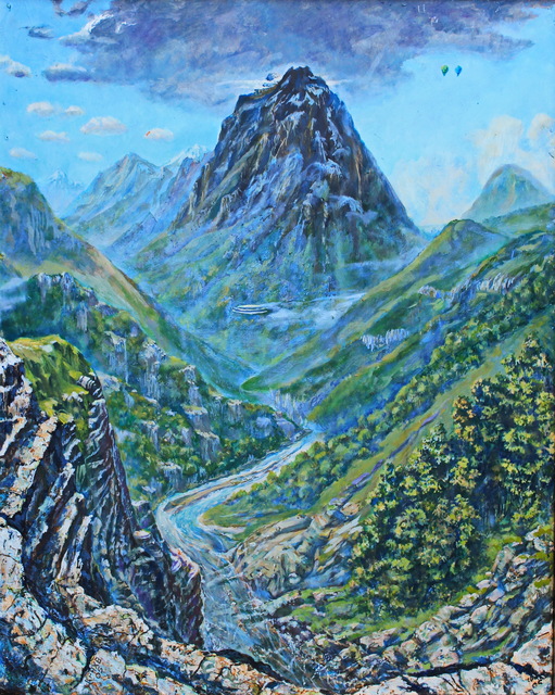 Artist Leo Karnaukhov. 'Monte Noire' Artwork Image, Created in 2005, Original Painting Oil. #art #artist