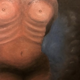 Paul Ivanchuk: 'untitled', 2018 Oil Painting, Body. Artist Description: Oli painting on canvas 50 cm x 70 cm.Another one vision i painted from head. ...