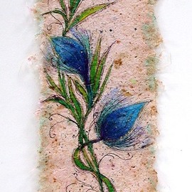 Blue Flower 2, Valda Fitzpatrick
