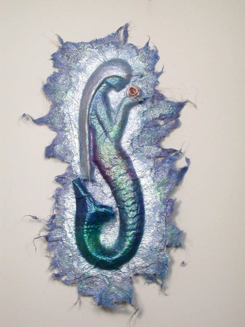 Valda Fitzpatrick  'Blue Mermaid', created in 2022, Original Painting Oil.