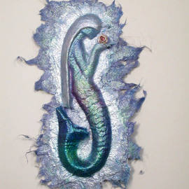 blue mermaid  By Valda Fitzpatrick