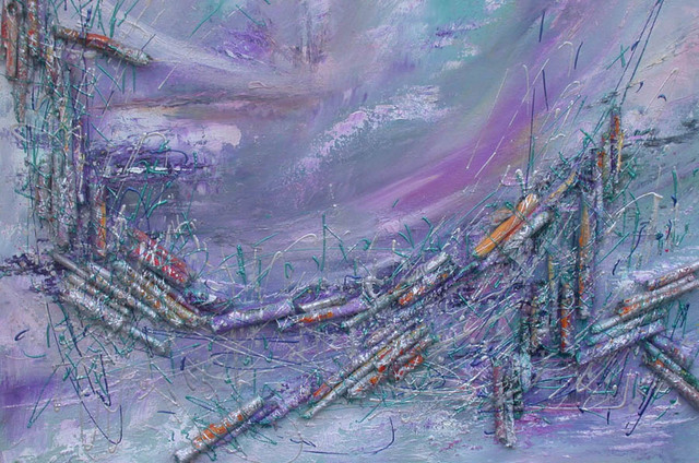 Valda Fitzpatrick  'Ocean In Turmoil', created in 2022, Original Painting Oil.